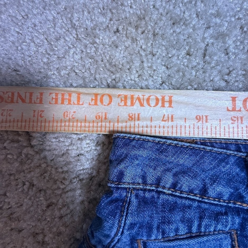 Y2K Faded Glory Denim Shorts‎ Womens  14 Medium Wash Bermuda Jean Jorts - Picture 4 of 6